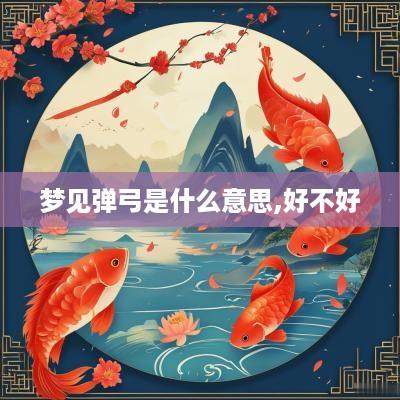 梦见弹弓是什么意思,好不好