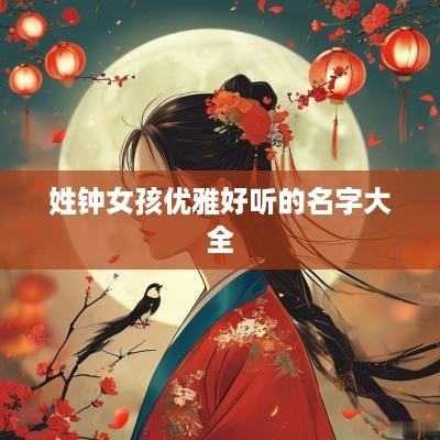 姓钟女孩优雅好听的名字大全