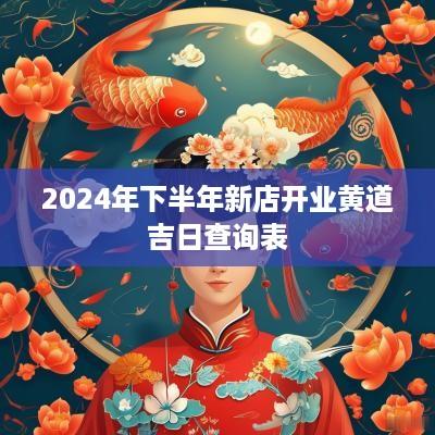2025年下半年新店开业黄道吉日查询表