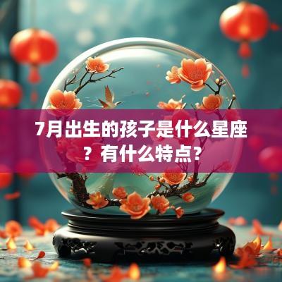 7月出生的孩子是什么星座？有什么特点？