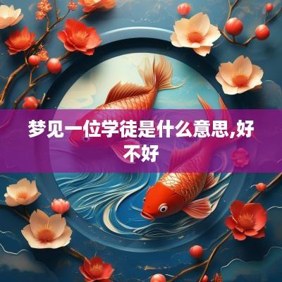 梦见一位学徒是什么意思,好不好