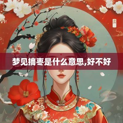 梦见摘枣是什么意思,好不好