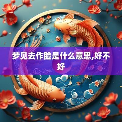 梦见去作脸是什么意思,好不好