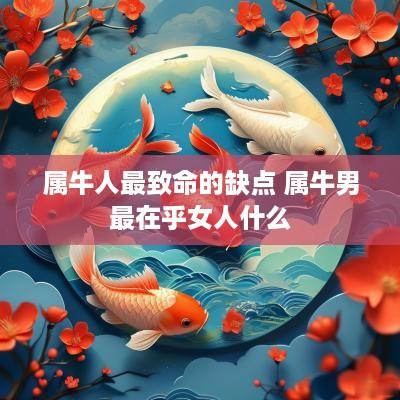 属牛人最致命的缺点 属牛男最在乎女人什么