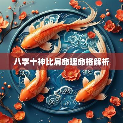 八字十神比肩命理命格解析