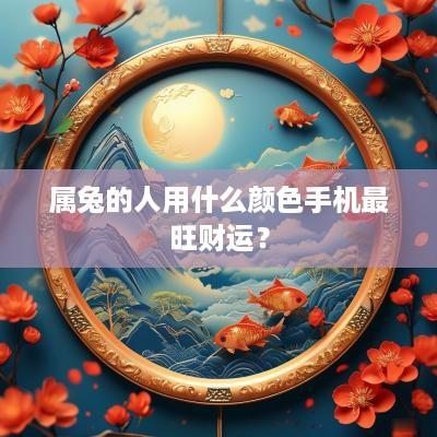 属兔的人用什么颜色手机最旺财运？