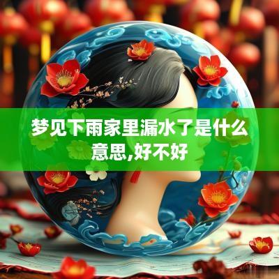 梦见下雨家里漏水了是什么意思,好不好