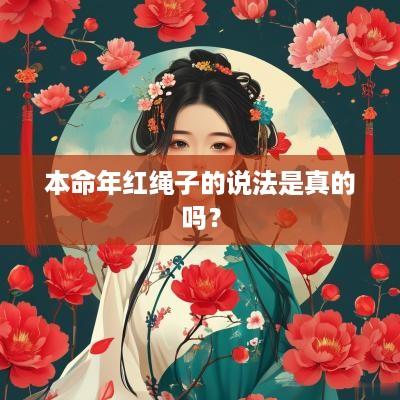 本命年红绳子的说法是真的吗？