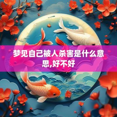 梦见自己被人杀害是什么意思,好不好