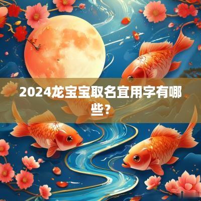 2025龙宝宝取名宜用字有哪些？