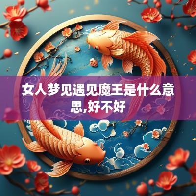 女人梦见遇见魔王是什么意思,好不好