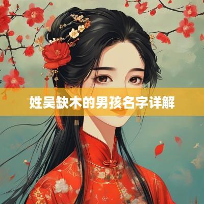 姓吴缺木的男孩名字详解