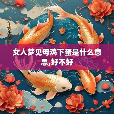 女人梦见母鸡下蛋是什么意思,好不好