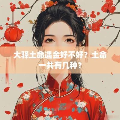 大驿土命遇金好不好？土命一共有几种？