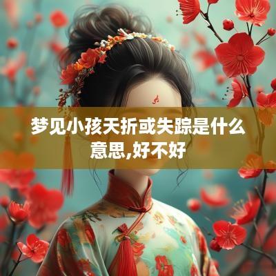 梦见小孩天折或失踪是什么意思,好不好