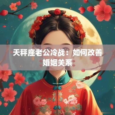 天秤座老公冷战：如何改善婚姻关系