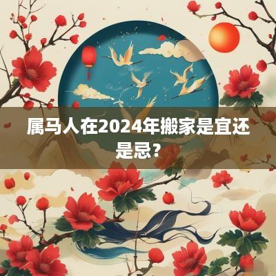 属马人在2025年搬家是宜还是忌？