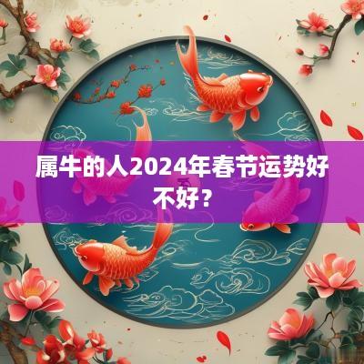 属牛的人2025年春节运势好不好？