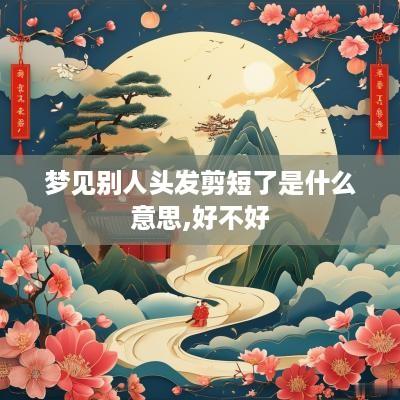 梦见别人头发剪短了是什么意思,好不好