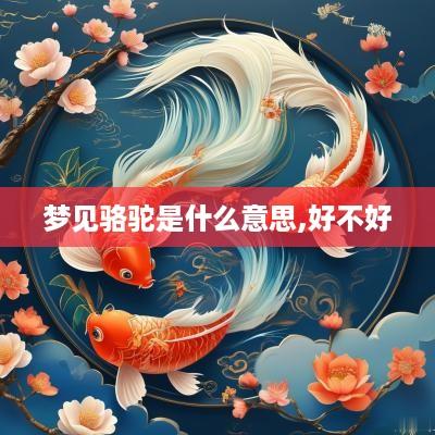 梦见骆驼是什么意思,好不好