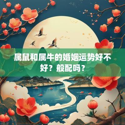 属鼠和属牛的婚姻运势好不好？般配吗？