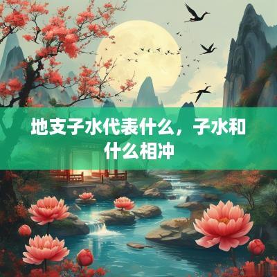 地支子水代表什么，子水和什么相冲
