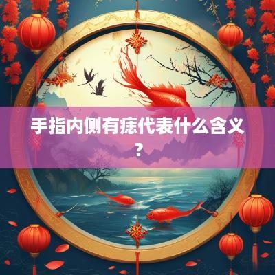 手指内侧有痣代表什么含义？