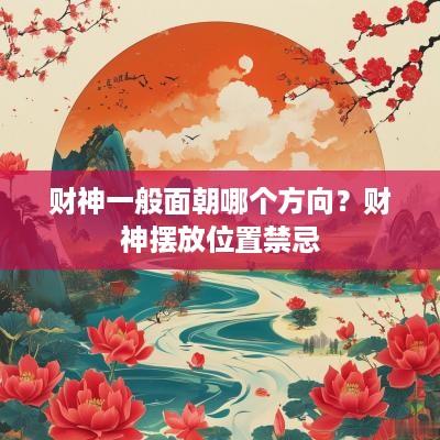 财神一般面朝哪个方向？财神摆放位置禁忌