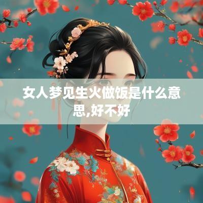 女人梦见生火做饭是什么意思,好不好