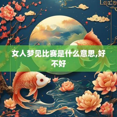 女人梦见比赛是什么意思,好不好