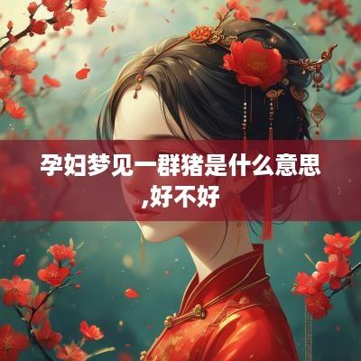 孕妇梦见一群猪是什么意思,好不好