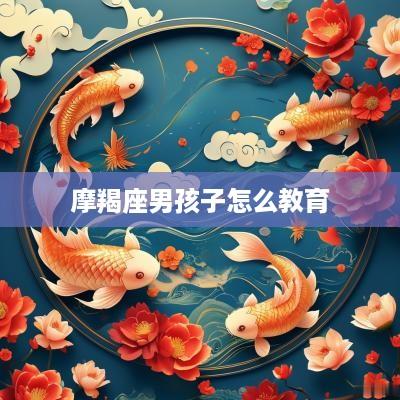 摩羯座男孩子怎么教育