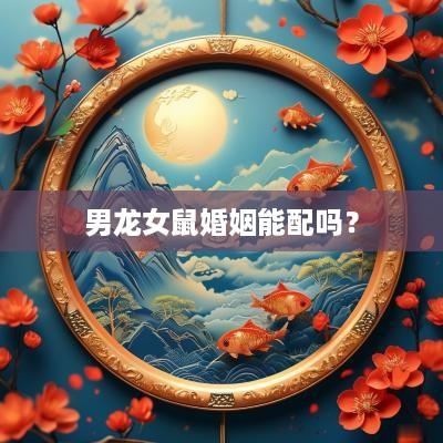 男龙女鼠婚姻能配吗？