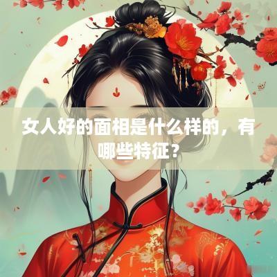 女人好的面相是什么样的，有哪些特征？