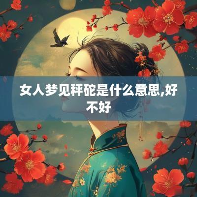 女人梦见秤砣是什么意思,好不好