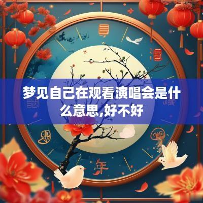 梦见自己在观看演唱会是什么意思,好不好