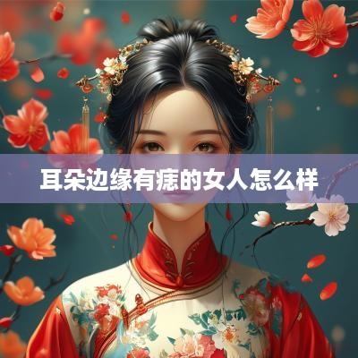 耳朵边缘有痣的女人怎么样