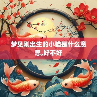 梦见刚出生的小猫是什么意思,好不好
