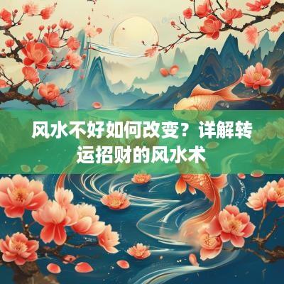 风水不好如何改变？详解转运招财的风水术