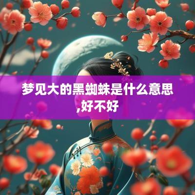 梦见大的黑蜘蛛是什么意思,好不好