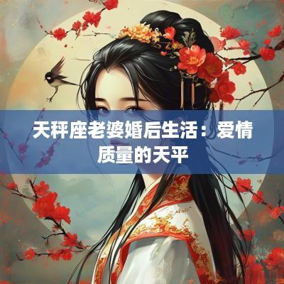 天秤座老婆婚后生活：爱情质量的天平