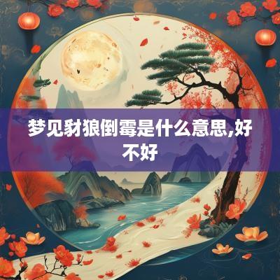 梦见豺狼倒霉是什么意思,好不好