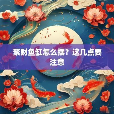聚财鱼缸怎么摆？这几点要注意