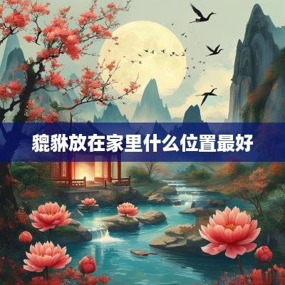 貔貅放在家里什么位置最好
