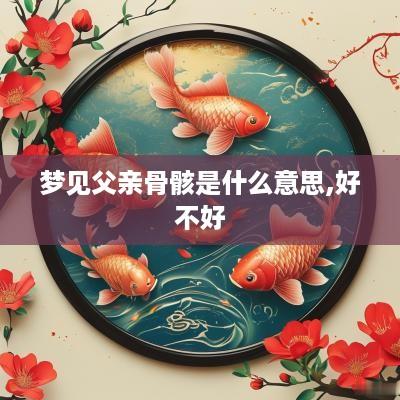 梦见父亲骨骸是什么意思,好不好