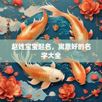 赵姓宝宝起名，寓意好的名字大全