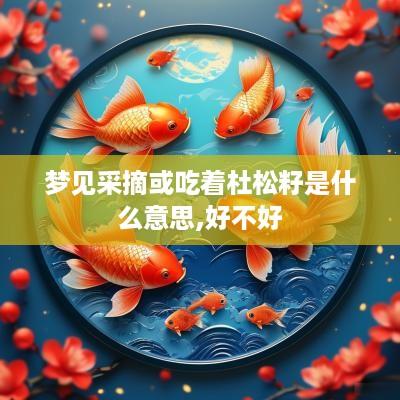 梦见采摘或吃着杜松籽是什么意思,好不好