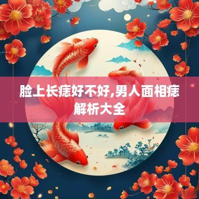 脸上长痣好不好,男人面相痣解析大全