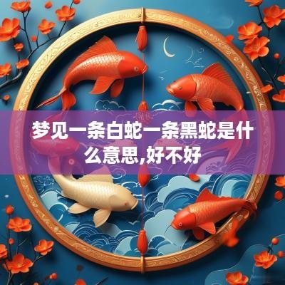 梦见一条白蛇一条黑蛇是什么意思,好不好