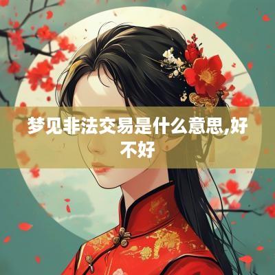 梦见非法交易是什么意思,好不好